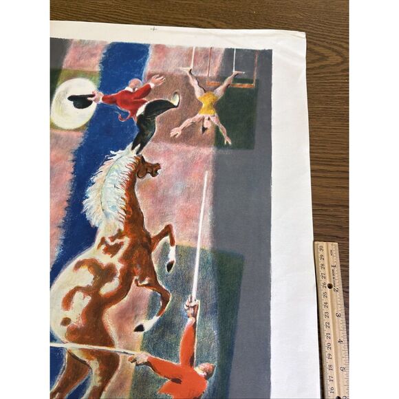 Georges Schreiber Signed Lithograph: Ringmaster - Circus Acrobat Acrobatics - Picture 10 of 16